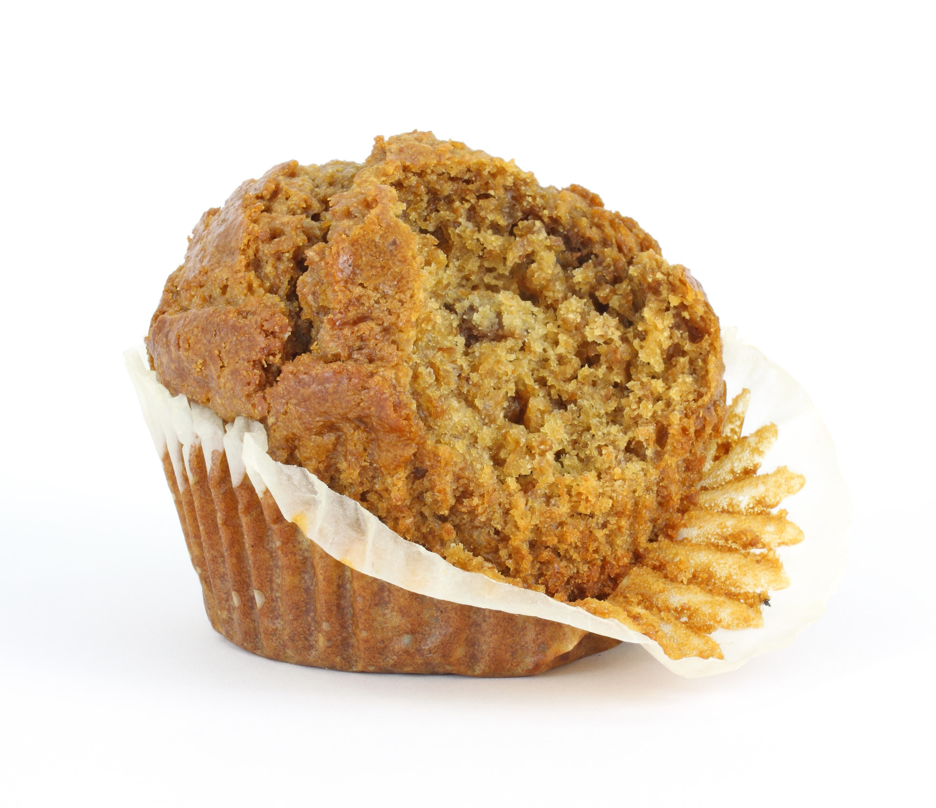 Muffin with a bite out of it